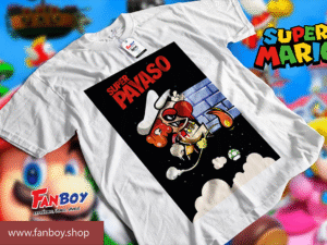 Playera Mario Payaso edición alternativa en algodón premium con estampado DTF.